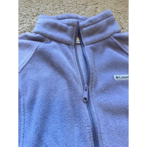 Columbia Jacket Womens Fleece Coat Lightweight Full Zip Light Purple Size XL - Picture 4 of 9